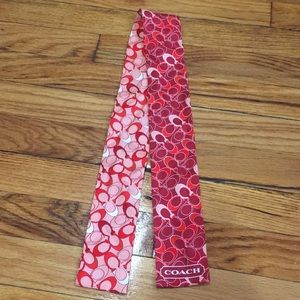 Reversible Coach silk scarf